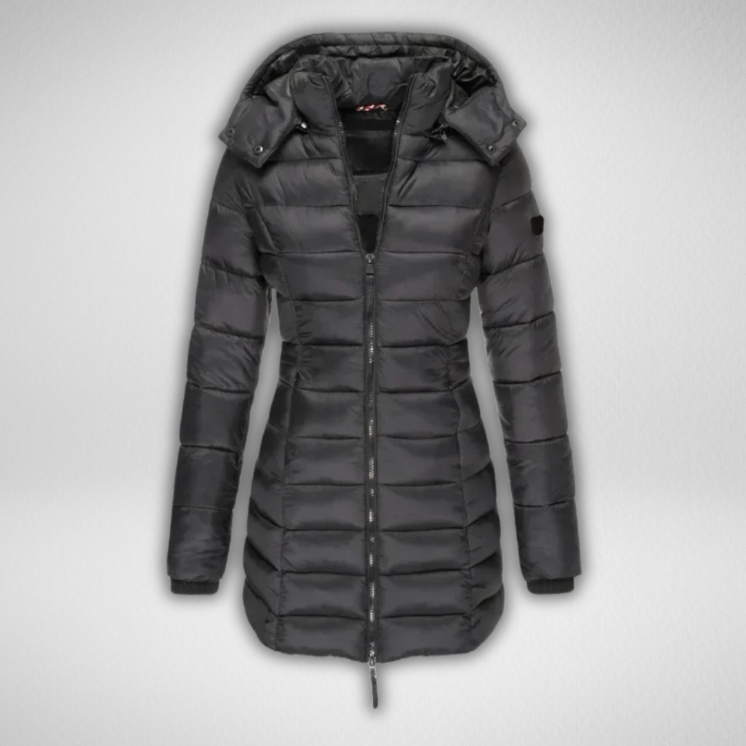 Bea | Lined winter coat - Black / XXS