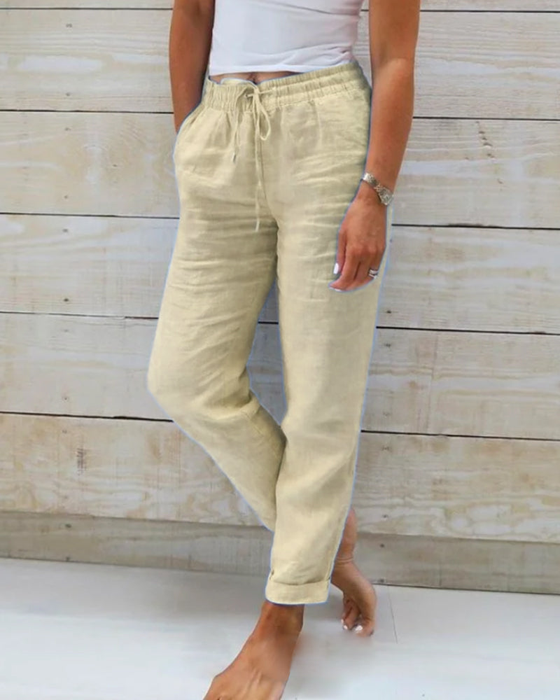 Emery | Comfortable trousers with elasticated waistband for women