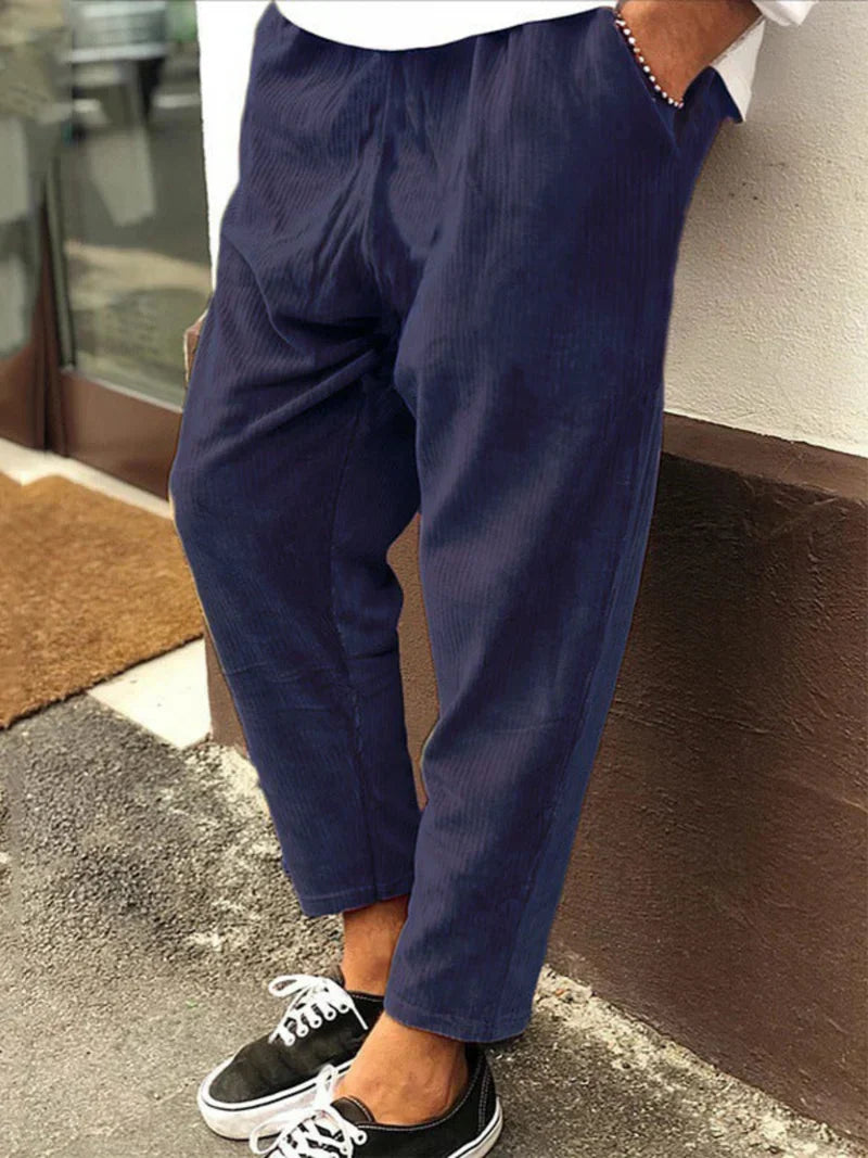 Falko™ - Classic men's trousers - Blue / S