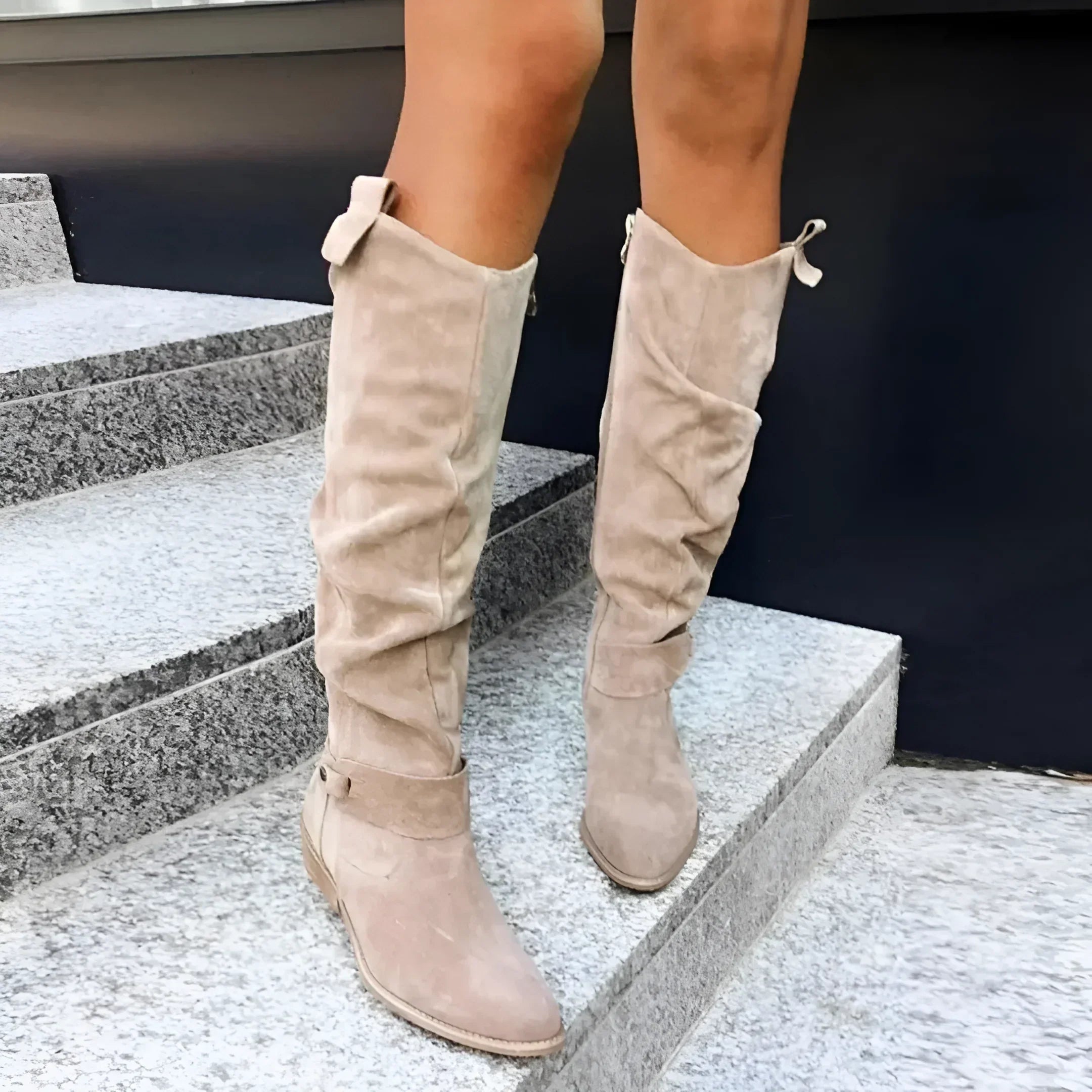 Sofie™ | Luxury women's boots - Beige / 35