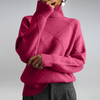 Noemi™ | Warm turtleneck jumper - Pink / S / 50% discount