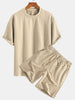 Rudy | Casual Relax Fit T-Shirt with Twist Jacquard Shorts