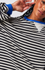 Luca | Striped oversized jumper - Sky blue / S