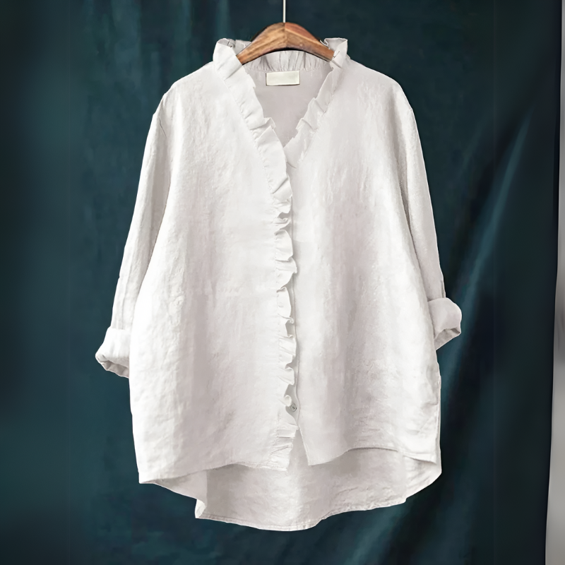 Wynter | Classic Blouse with Ruffles for Women