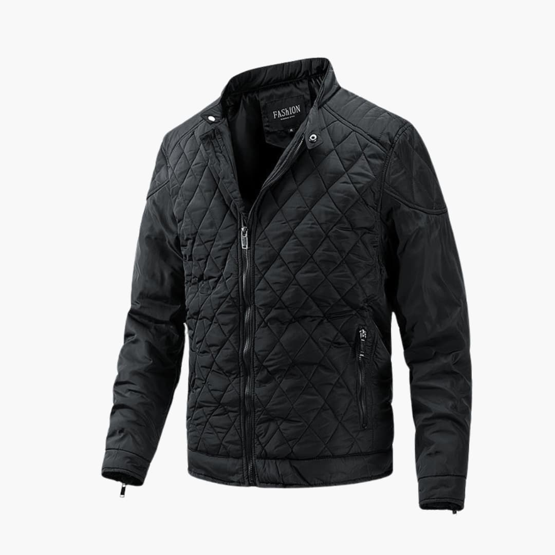 Lian™ - Stylish checked jacket - Jacket & Coats - Black / XS