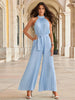 Elen | Pleated Jumpsuit with Halter Neck