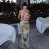 Xera | Unique Halter Long Backless Maxi Dress