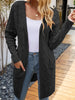 Isabell | Ladies cardigan with pockets - Dark grey / S
