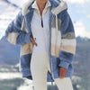 Vivi™ | Fashionable quilted jacket with contrasts - Blue / S