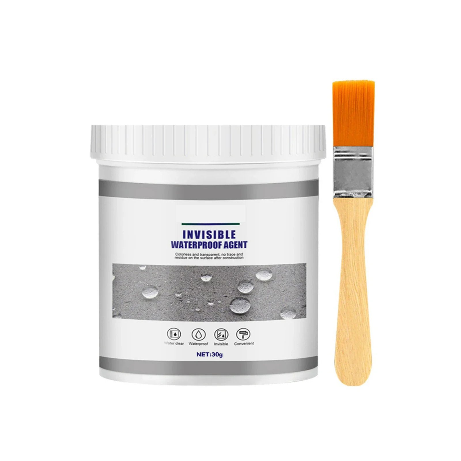 Waterproof coating paste - Houseware & Kitchen - 100gr (including two brushes)