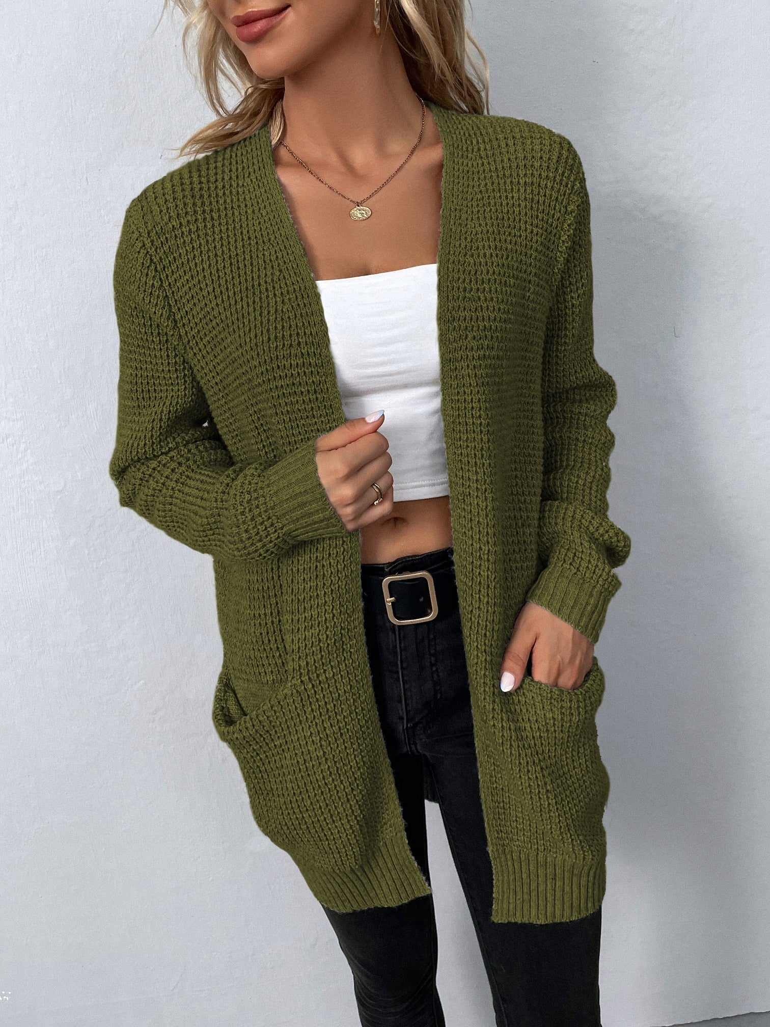 Malia™ - Stylish knitted jumper - Grey / S