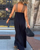 Mandie | Backless Dress with Cross-Design