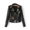 Minerva | Embroidered leather jacket