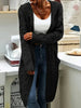 Isabell | Ladies cardigan with pockets - Black / S