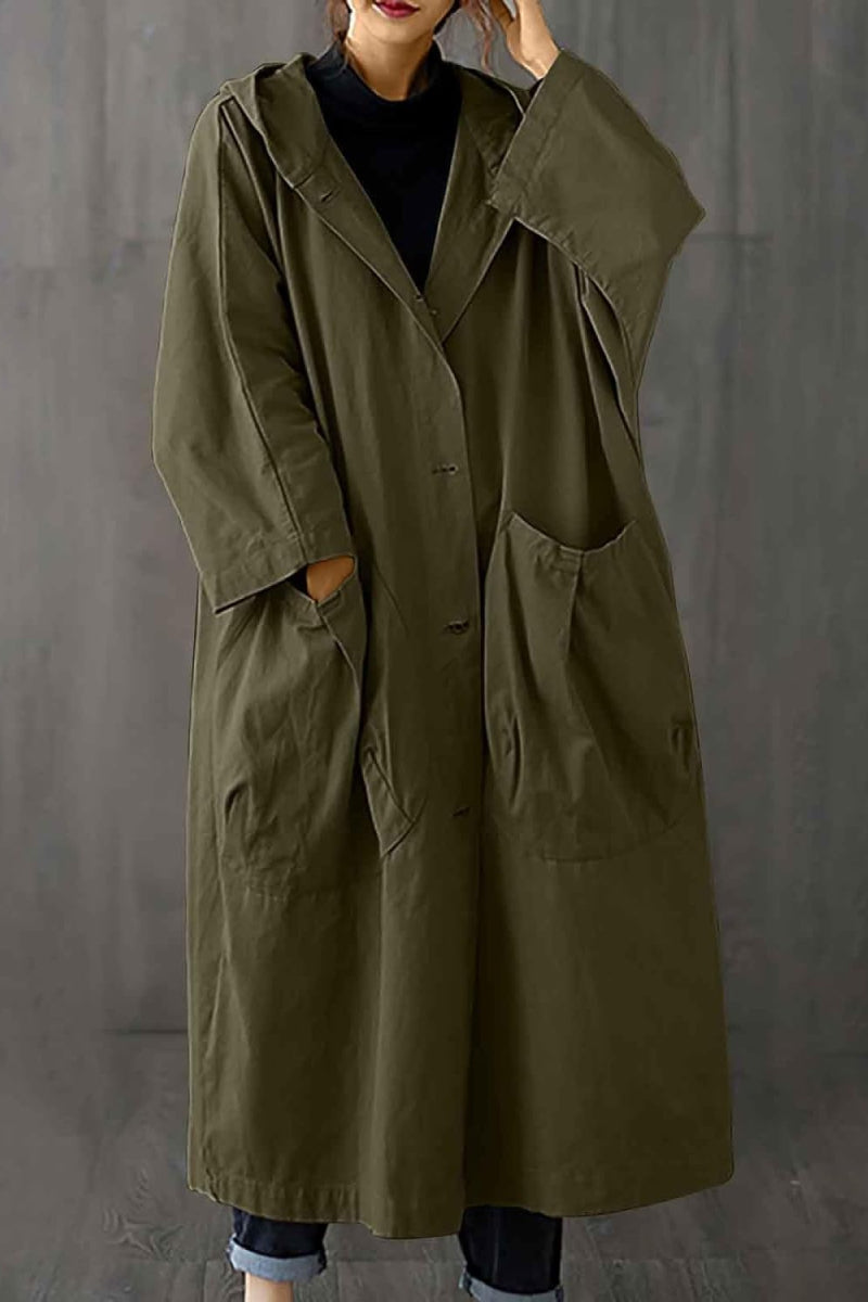 Nida | Oversized Windbreaker in Burgundy
