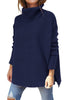 Annie™ | Oversized turtleneck jumper - Blue / S