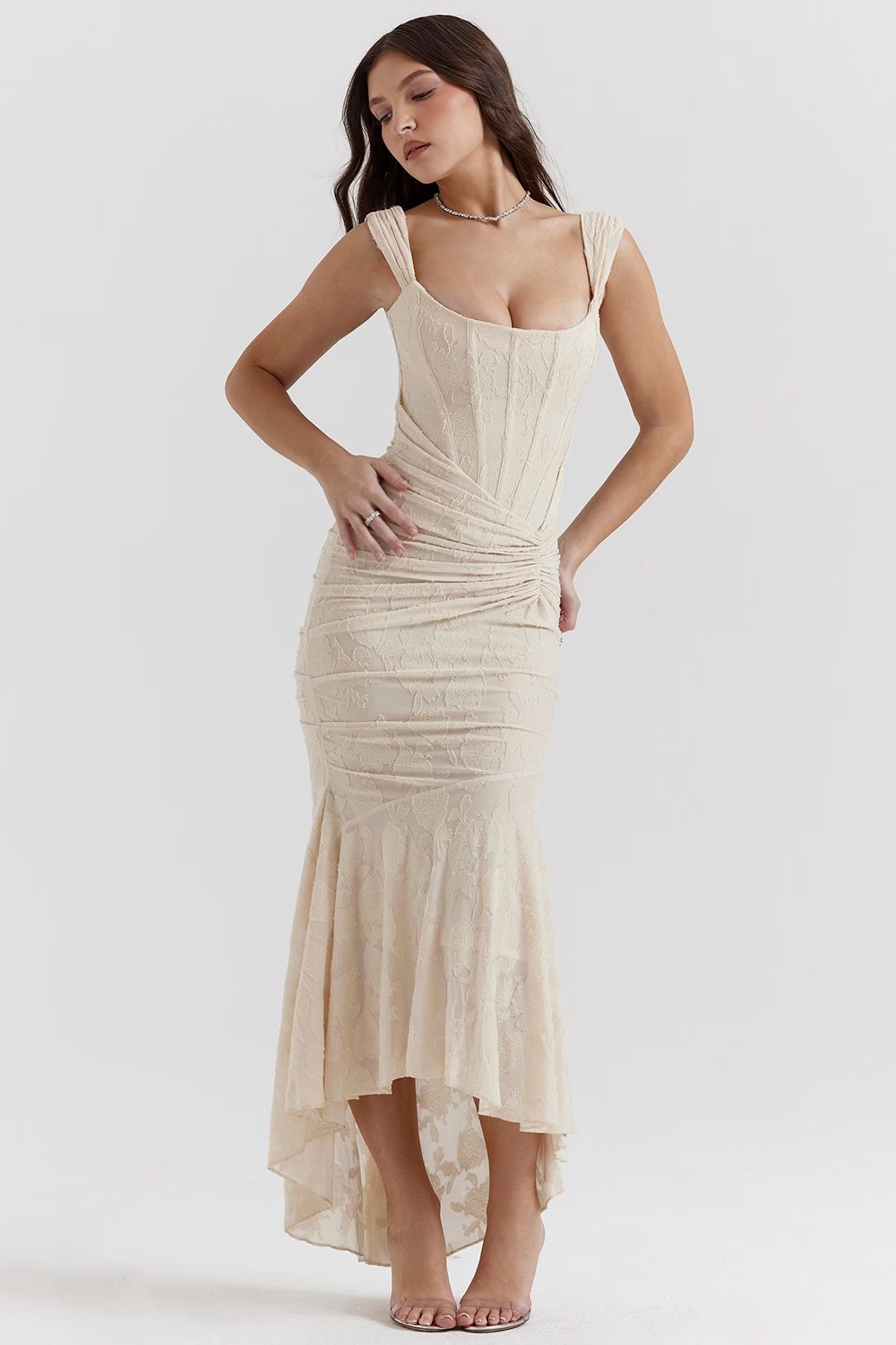 Selina | Enchanting Dress with Floral Elegance