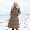 Elvira™ - Luxurious winter jacket for women - Coffee / M
