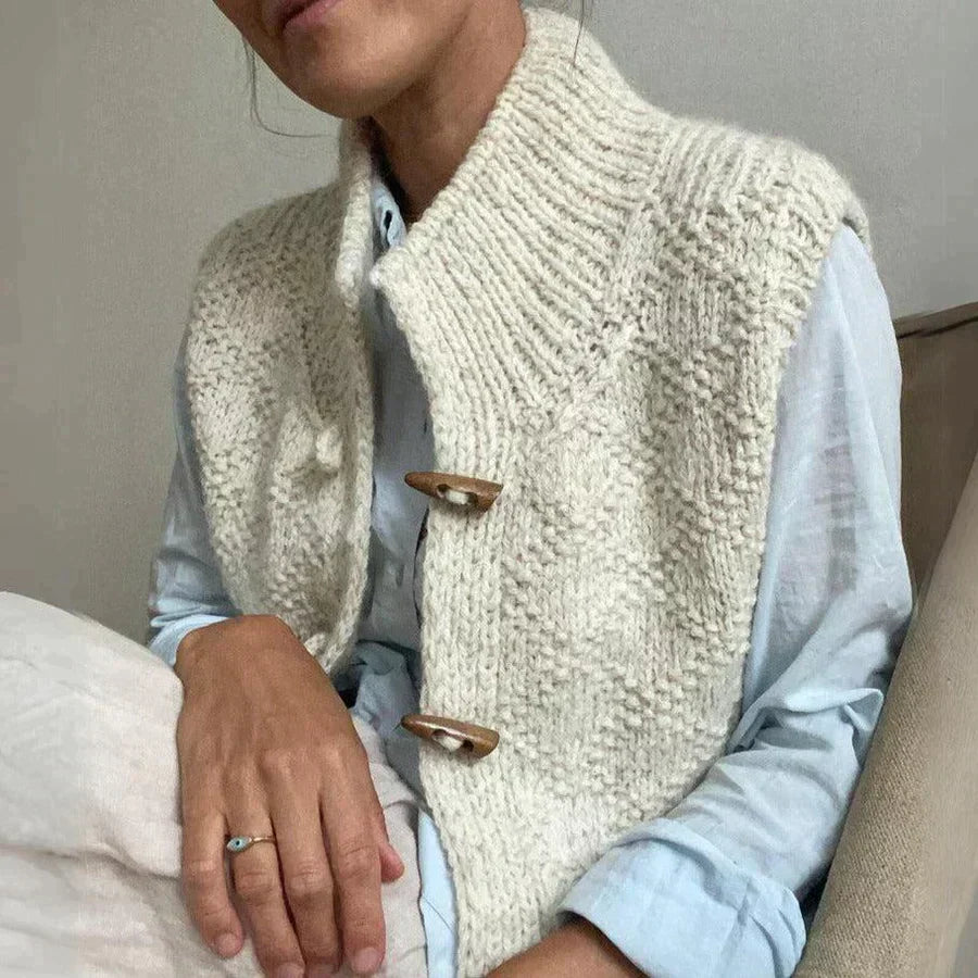 Noreen | Airy Sleeveless Knit Cardigan