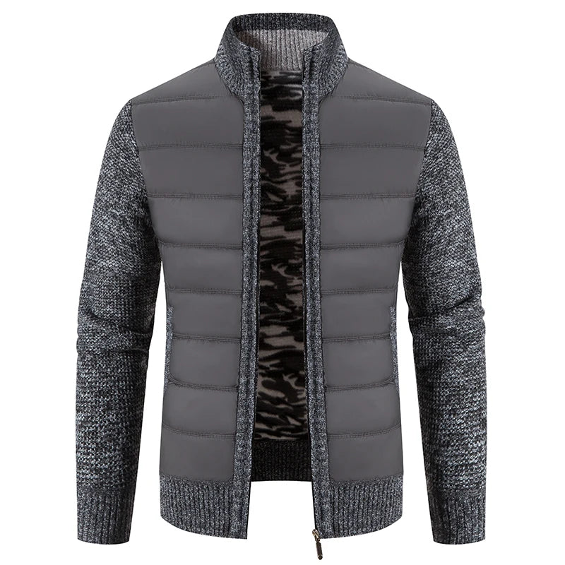 NordicWarm™ - Cosy winter knitted waistcoat - Dark grey / M