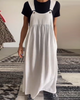 Molly | Casual Solid Colour Dress with Suspenders