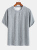Rudy | Casual Relax Fit T-Shirt with Twist Jacquard Shorts