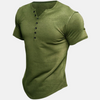 Dave™ | Premium Henley shirt with short sleeves - Green / S