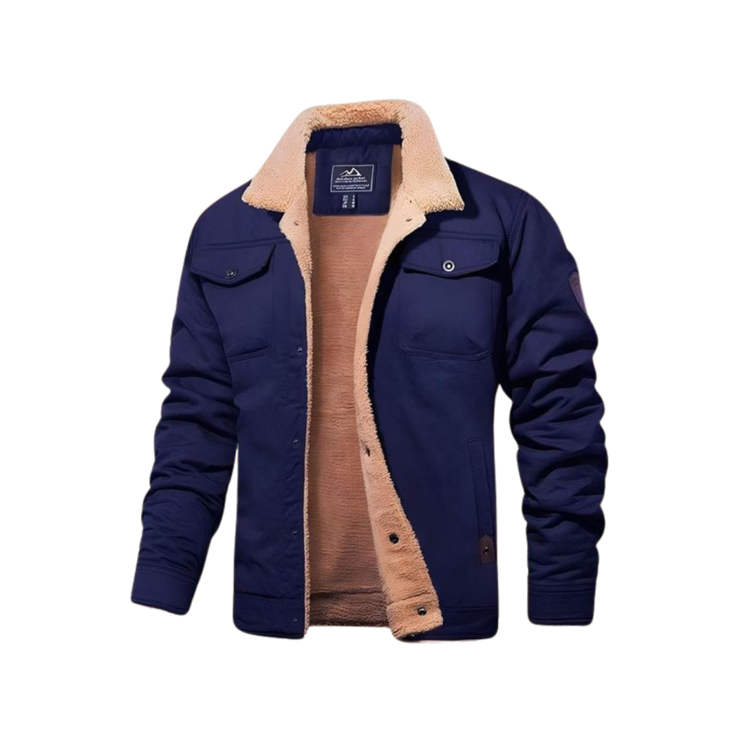 Jasper™ | Warm bomber jacket - Navy / S