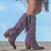 Zelina™ | Cowboy boots - Violet / 34