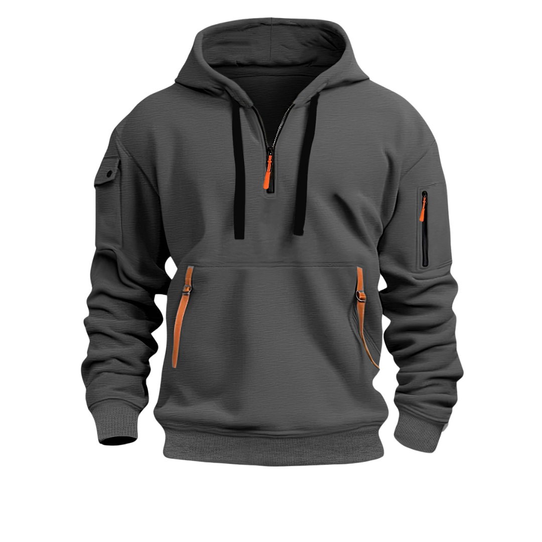 Sven™ - Casual hoodie - Dark grey / S