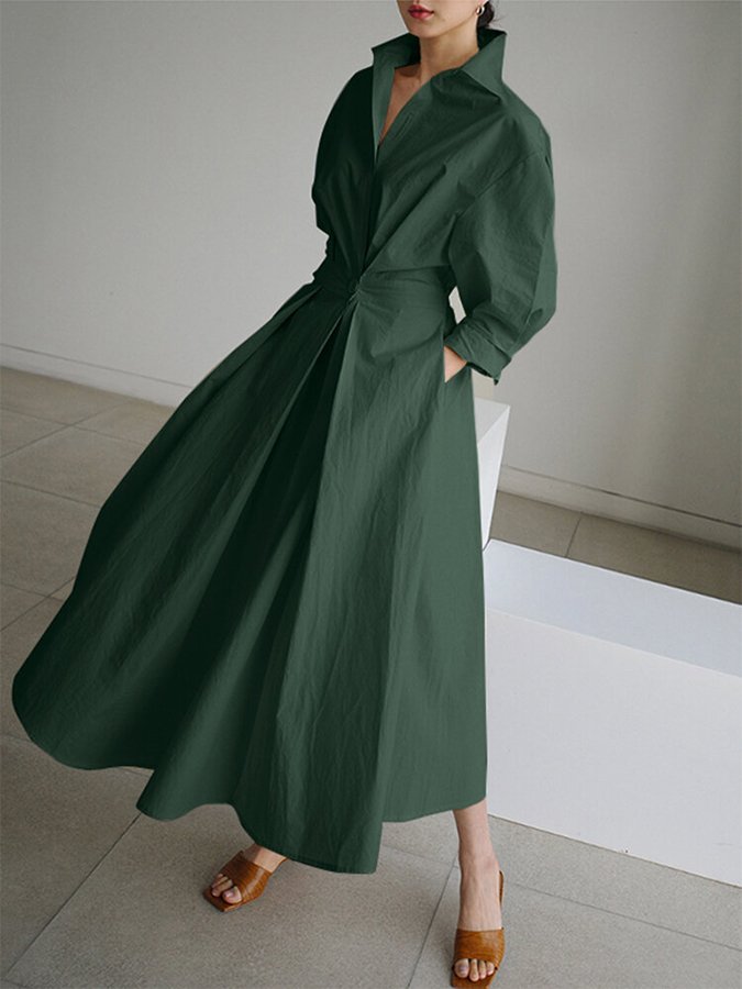 Genevieve| Elegant maxi dress with a flowing cut