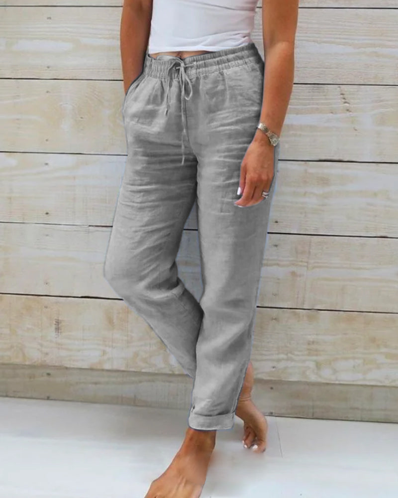 Emery | Comfortable trousers with elasticated waistband for women