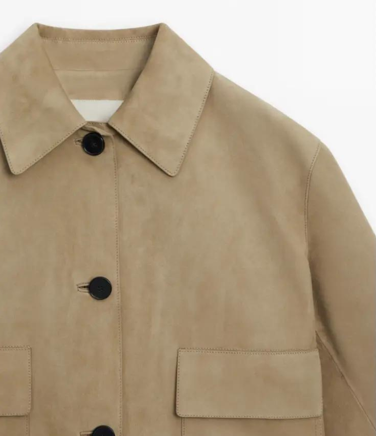 Danika™ - Classic suede jacket - XS