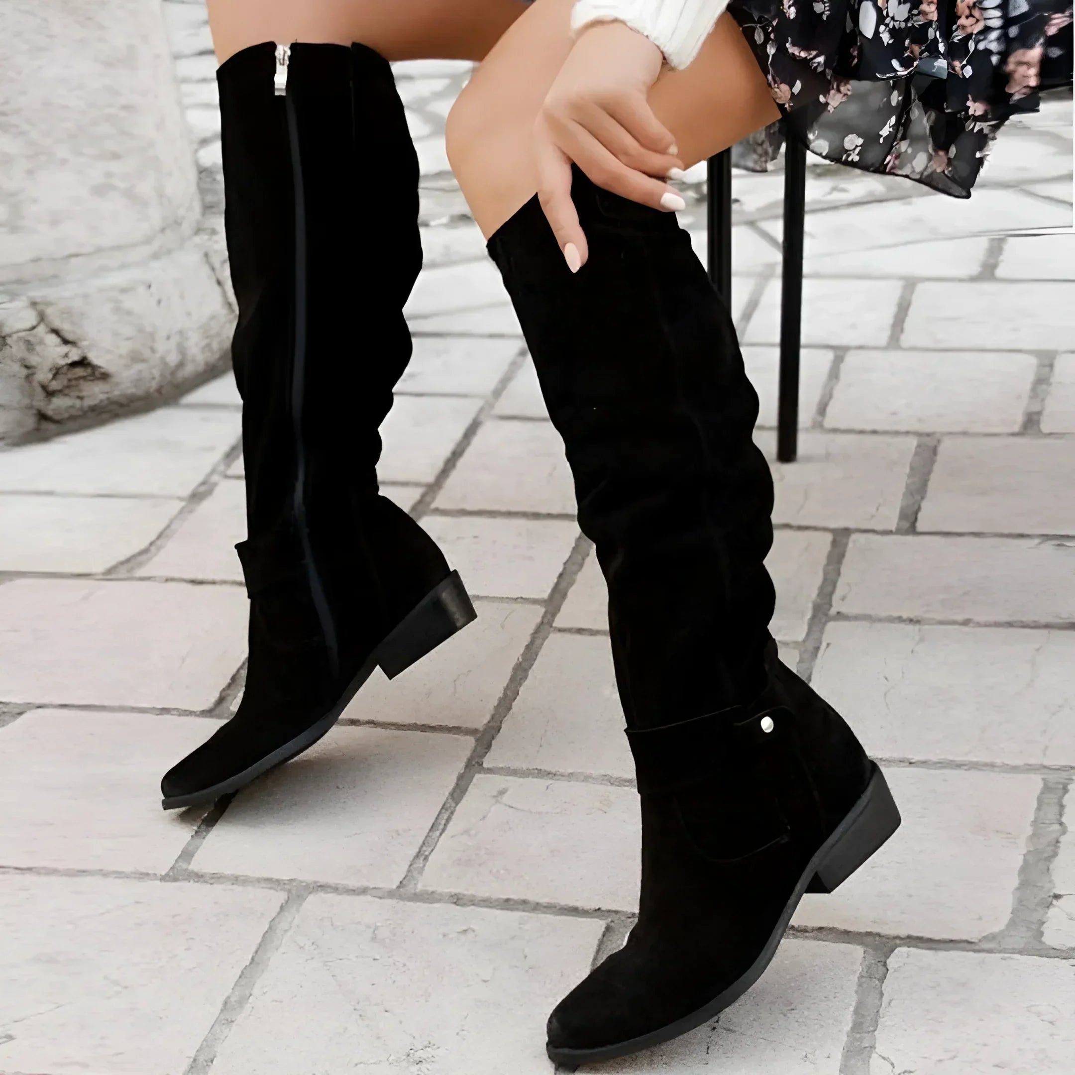 Sofie™ | Luxury women's boots - Black colour / 35
