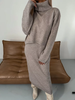Serena™ - Autumn knitwear set for women - Jurken - Cream / S