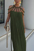 Heidi | Modern Maxi Dress with Draping and Braids