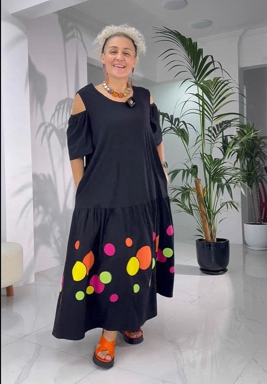 Yierra | Classic Cotton Dress in Retro Style