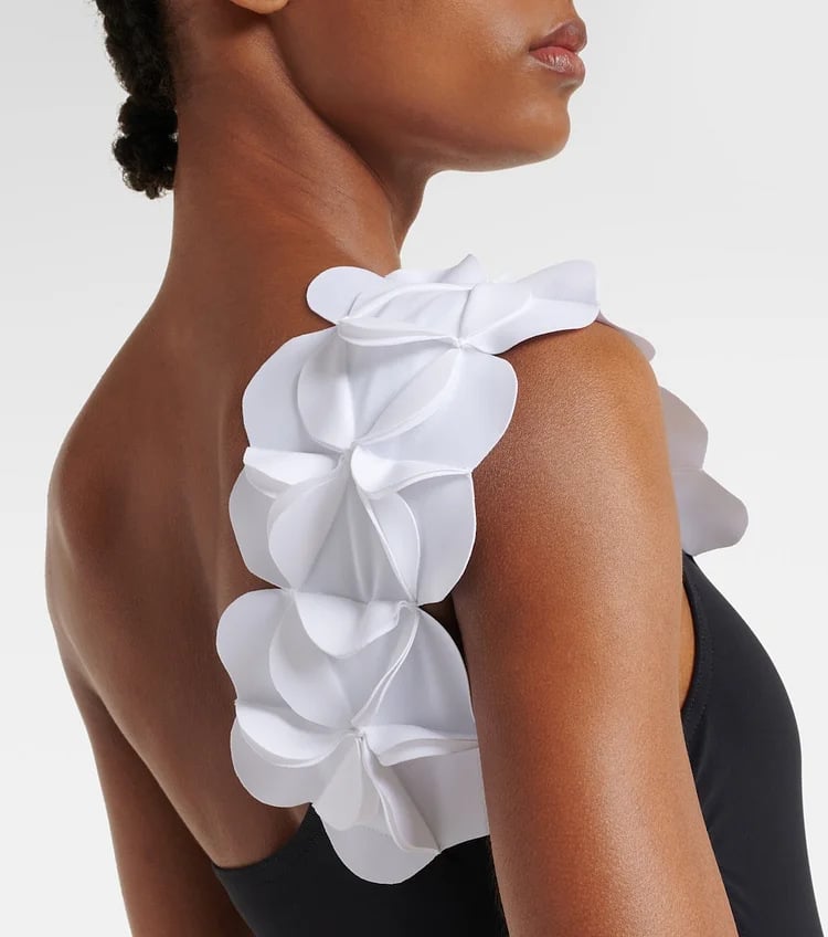 Annabelle | One-Shoulder Swimsuit Set with Strapless Wrap Skirt