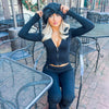Olivia | Knitted hoodie set with zip