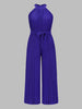 Elen | Pleated Jumpsuit with Halter Neck