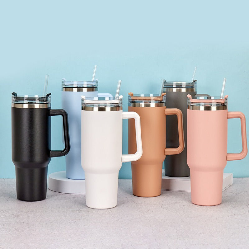ThermoGenuss 1.2L | Keep your drinks hot and cold for extra long! - Water Bottle - Black