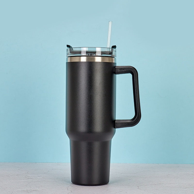 ThermoGenuss 1.2L | Keep your drinks hot and cold for extra long! - Water Bottle - Black