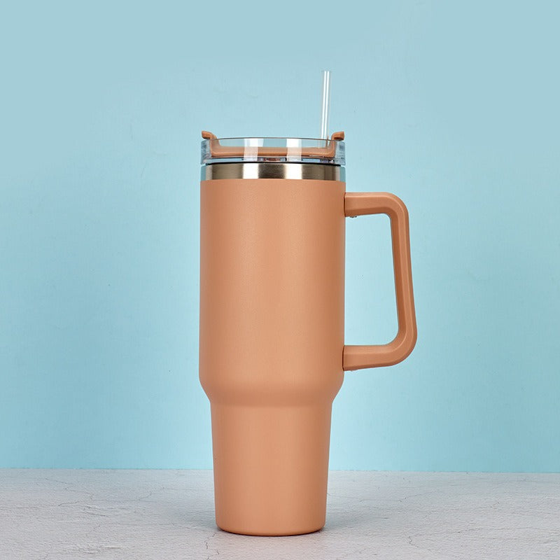 ThermoGenuss 1.2L | Keep your drinks hot and cold for an extra long time! - Water Bottle - Brown