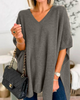 Annika | V-Neck Poncho