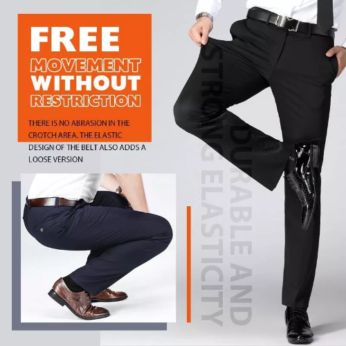 Paul | Men's stretch trousers - Black / 29W