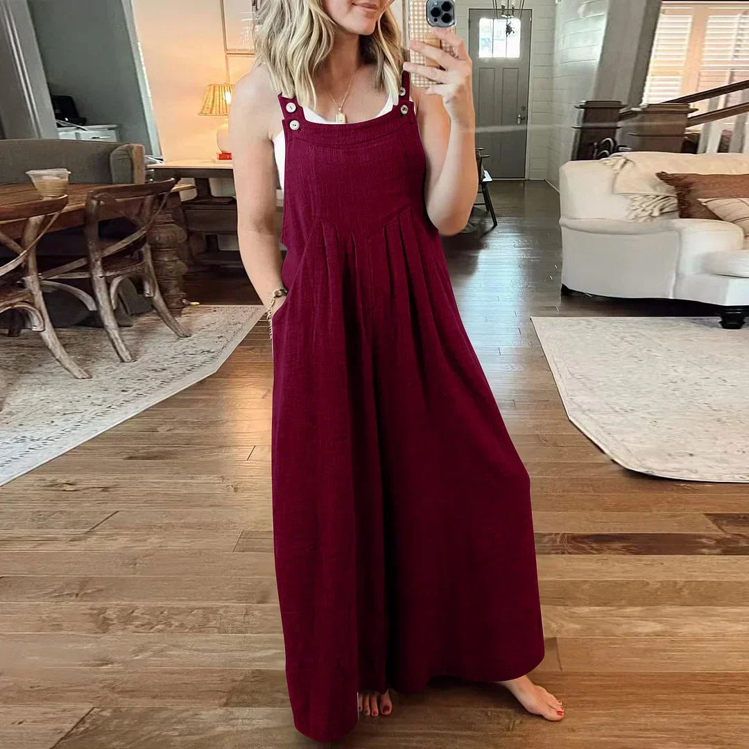 Casse | Loose-Fit Jumpsuit with Adjustable Straps