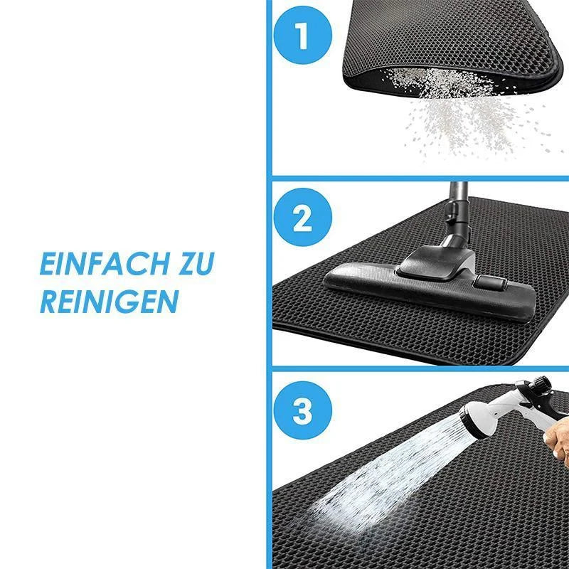 HoneycombMat™ | Luxurious honeycomb cat litter mat | 50% OFF TODAY! - New Arrivals - Black / S (30x30 cm)