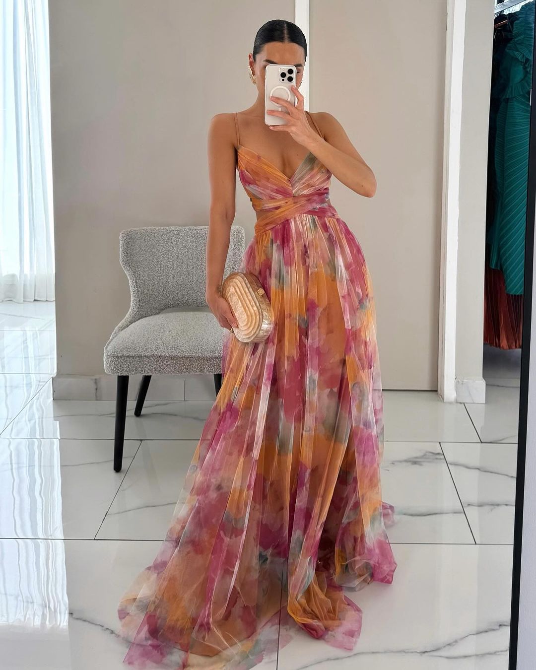 Flor | Airy Floral Maxi Dress