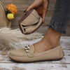 Kendal | Leather Slippers with Chunky Chain Details