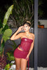 Sylvie | Elegant Strapless Mini Dress for Women